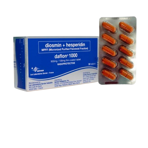 Daflon (diosmin + hesperidin) 1000mg film-coated tablet | Shield ...